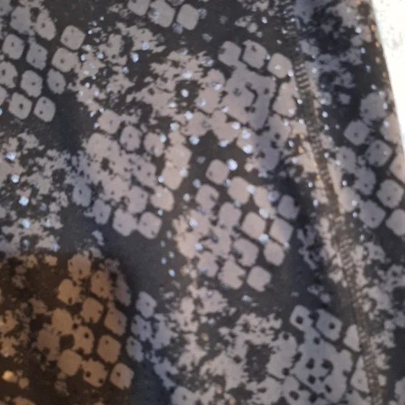 Dip Brand Black Patterned Leggings Size Large - Picture 2 of 6